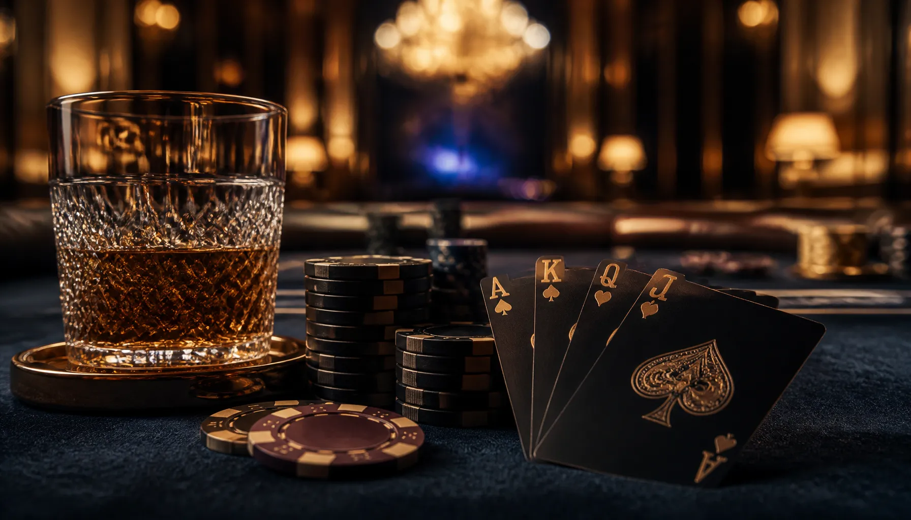 Close-up of gleaming gold coins and ornate carved stone surface with warm cinematic lighting evoking ancient treasure